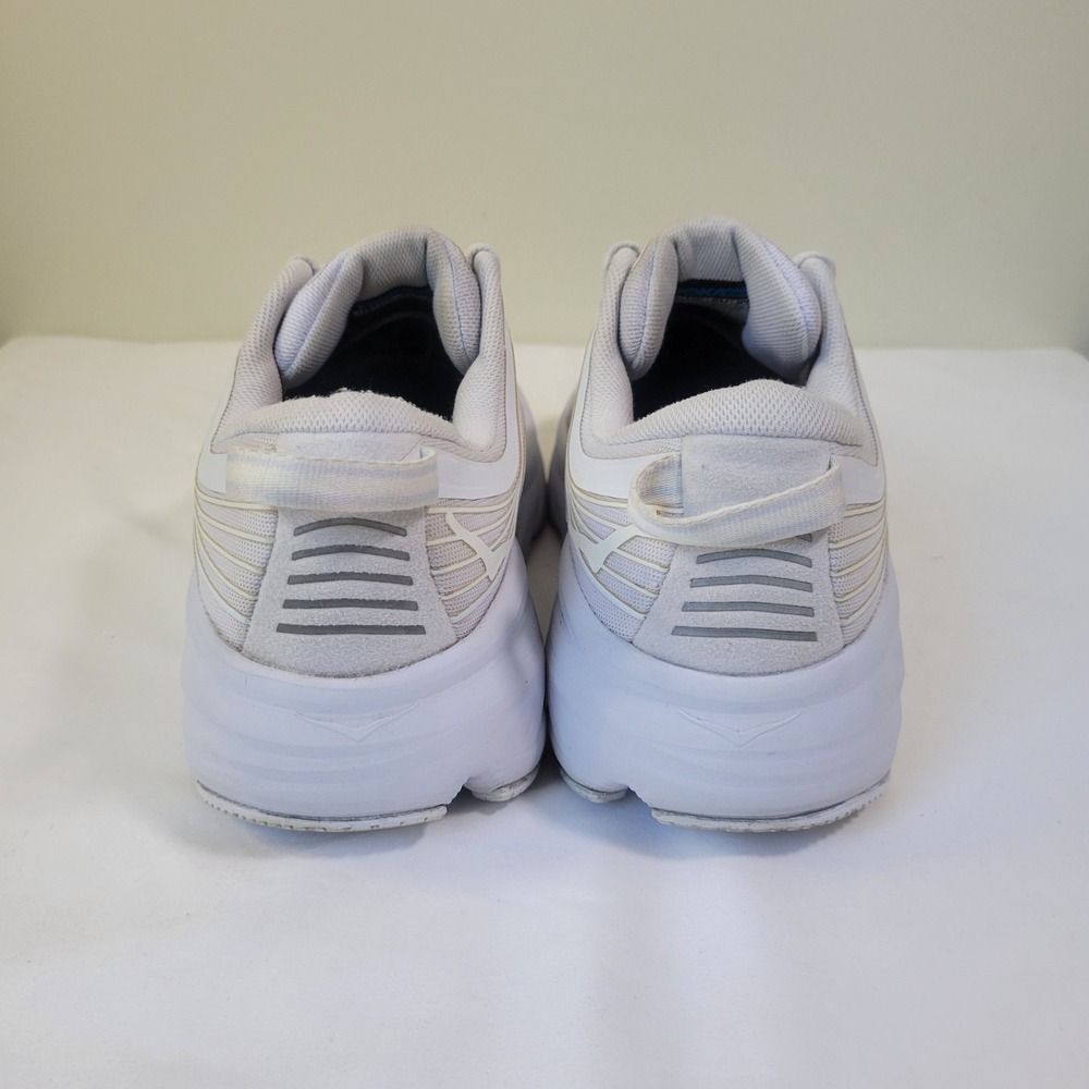 Hoka One One Bondi 7 White White Running Shoes Womens 8.5 1110519 VVWH - Picture 4 of 7